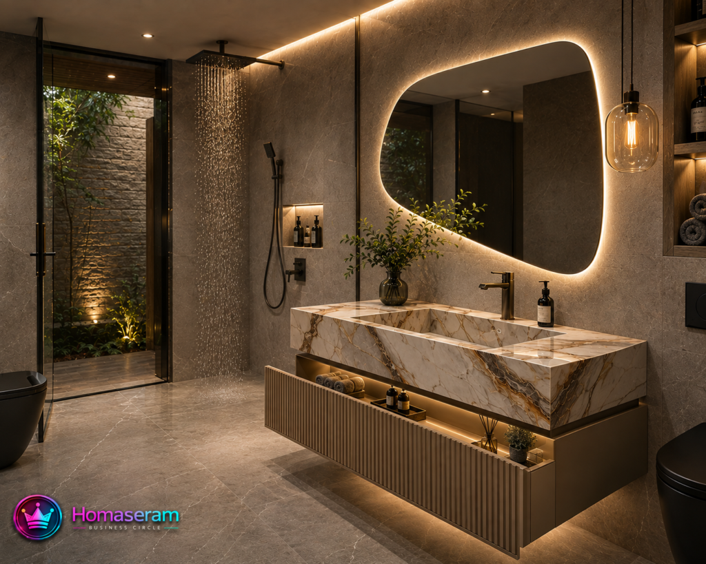 روشویی سرامیکی کابین دار